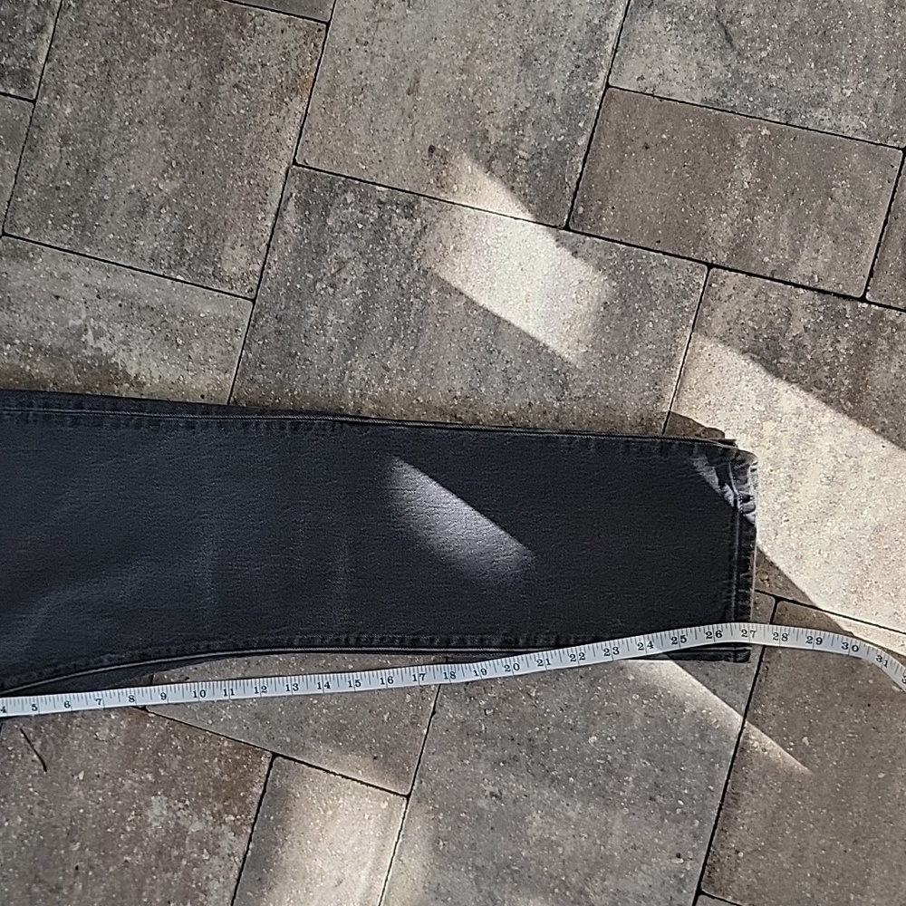 Levis 501 Skinny High-Rise Jeans Sz 31 Charcoal - Picture 9 of 10